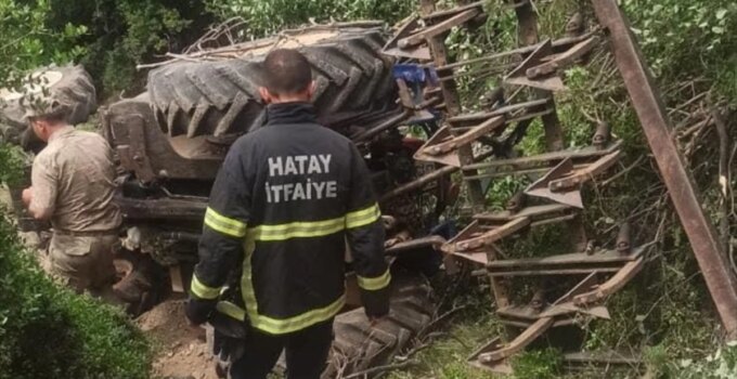 Kırıkhan’da traktör kazası: Sürücü hayatını kaybetti